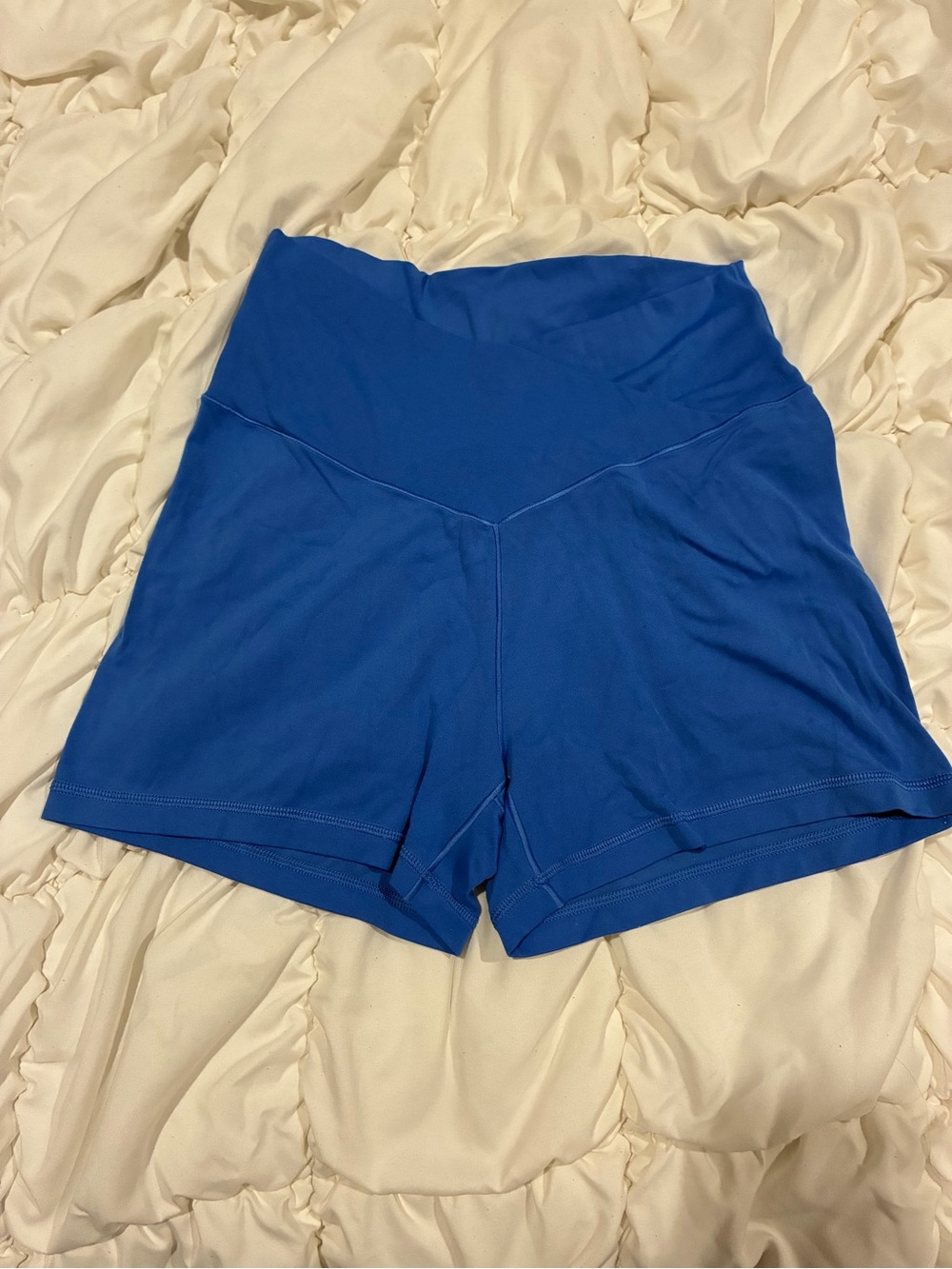 aerie Cobalt Blue High-Rise Performance Shorts